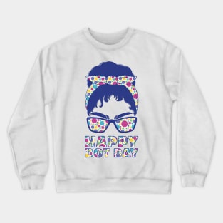 Happy Dot Day International Dot Day Colorful Youth Crewneck Sweatshirt